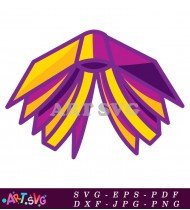 Purple And Yellow Magical Wand Effect SVG