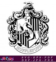 Hufflepuff Crest For Hogwarts Illustration SVG 1