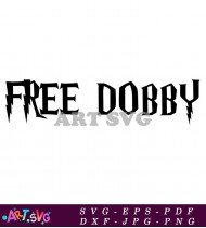 Free Dobby Is A Free Elf Text SVG