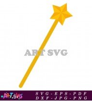 Magical Star Wand For Halloween Decorations SVG