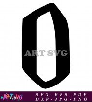 Letter O For The Word No For Graphic SVG