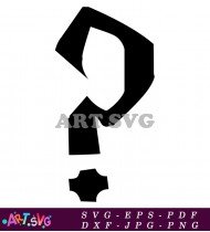 Black Question Mark Free Alphabet Download SVG