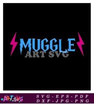 Muggle Magic Harry Potter Fan T-Shirt Design Vector SVG 1