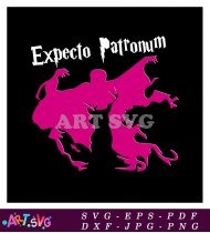 Expecto Patronum Harry Potter Design Vector Illustration SVG 2