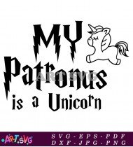 My Patronus Is A Unicorn SVG