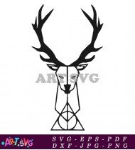 Stag Patronus Harry Potter Magical Creature SVG