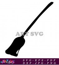 Harry Potter Broomstick Silhouetted SVG