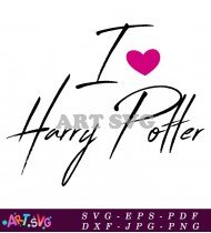 I Heart Harry Potter SVG