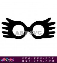 Harry Potter Round Glasses Cute SVG 1