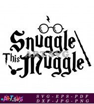 Harry Potter Muggle Magic Snuggle Mug SVG 1