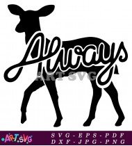 Always Harry Potter Patronus Deer SVG Cut File