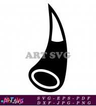 Harry Potter Horn Silhouette Design SVG 1