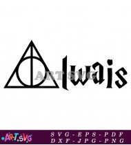 Always Harry Potter Script Design Graphic SVG