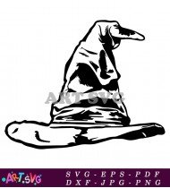 Sorting Hat Hogwarts School Accessory Design Graphic SVG