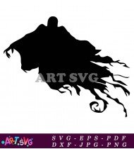 Dark Silhouette of Lord Voldemort from Harry Potter SVG