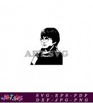 Harry Potter Black and White Portrait SVG