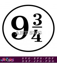 Platform 9 3/4 Harry Potter SVG 2