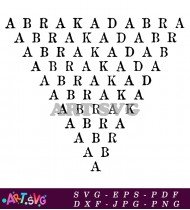 Abrakadabra Magical Spell Repeat SVG