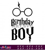 Birthday Boy Harry Potter Party Decoration SVG