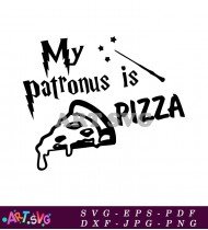 Pizza Patronus Funny Harry Potter Gifts SVG