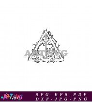 Harry Potter Deathly Hallows SVG Design