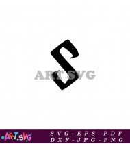 Black And White S Letter Design Image SVG 1