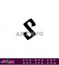 Black And White S Letter Design Image SVG 2