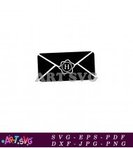 Envelope With Harry Potter Hogwarts Symbol SVG