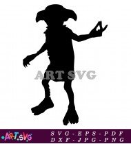 Dobby The House Elf Silhouette Vector Image SVG 1