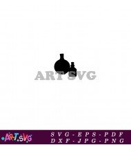 Potion Bottle Silhouette Vector Art SVG