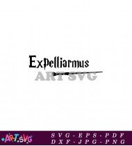 Expelliarmus Harry Potter Magic Spell Graphic SVG