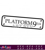 Platform 9 3 4 Symbol For Harry Potter SVG 1