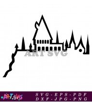 Hogwarts Castle Symbol For Harry Potter Fans SVG 1