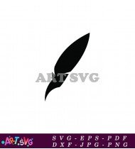 Black Feather Symbol For Harry Potter SVG 1