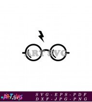 Harry Potter Glasses Symbol For Magic SVG 1