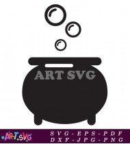 Cauldron Black Magic Witch Craft Wizard SVG