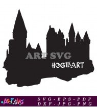 Hogwarts Castle Outline SVG