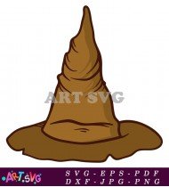 Brown Sorting Hat SVG