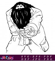 Hagrid Half Giant Harry Potter Hogwarts SVG