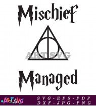 Mischief Managed Triangle Design For Digital Prints SVG 1