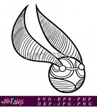 Golden Snitch Harry Potter Magical Item SVG