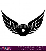 Black And White Wings Design Image SVG