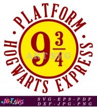 Hogwarts Express Platform 9 3/4 SVG