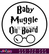 Baby Muggle On Board Harry Potter SVG 1