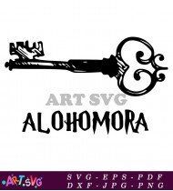 Alohomora Magical Key Hogwarts Charm SVG