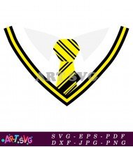 Yellow and Black Tie Pattern Design SVG