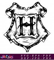 Harry Potter House Crest Logo Illustration SVG