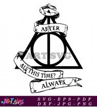 Harry Potter Always After Symbol Design SVG