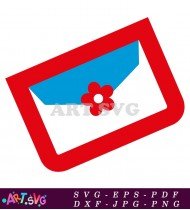 Hello Kitty Envelope Cartoon Character Vector SVG