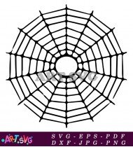 Halloween Spider Web Design SVG